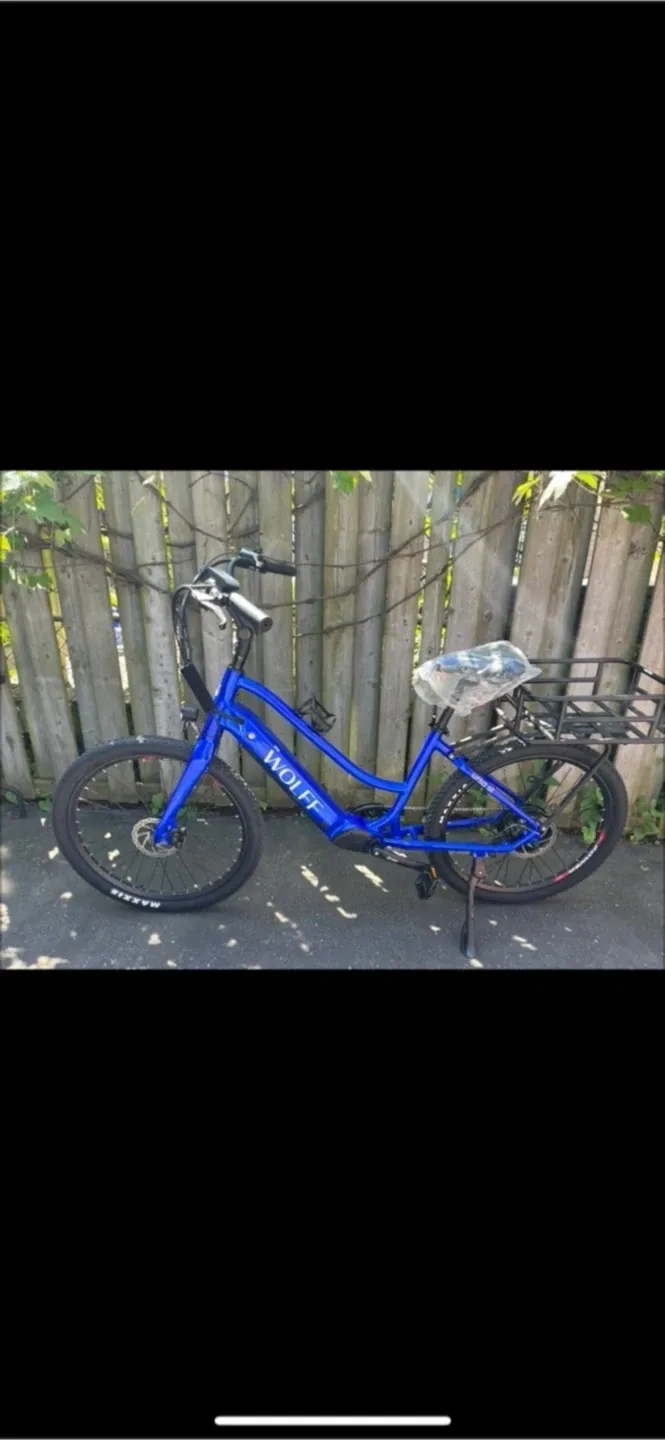 Wolff Ursa Step through Electric Bicycle Saphire Blue