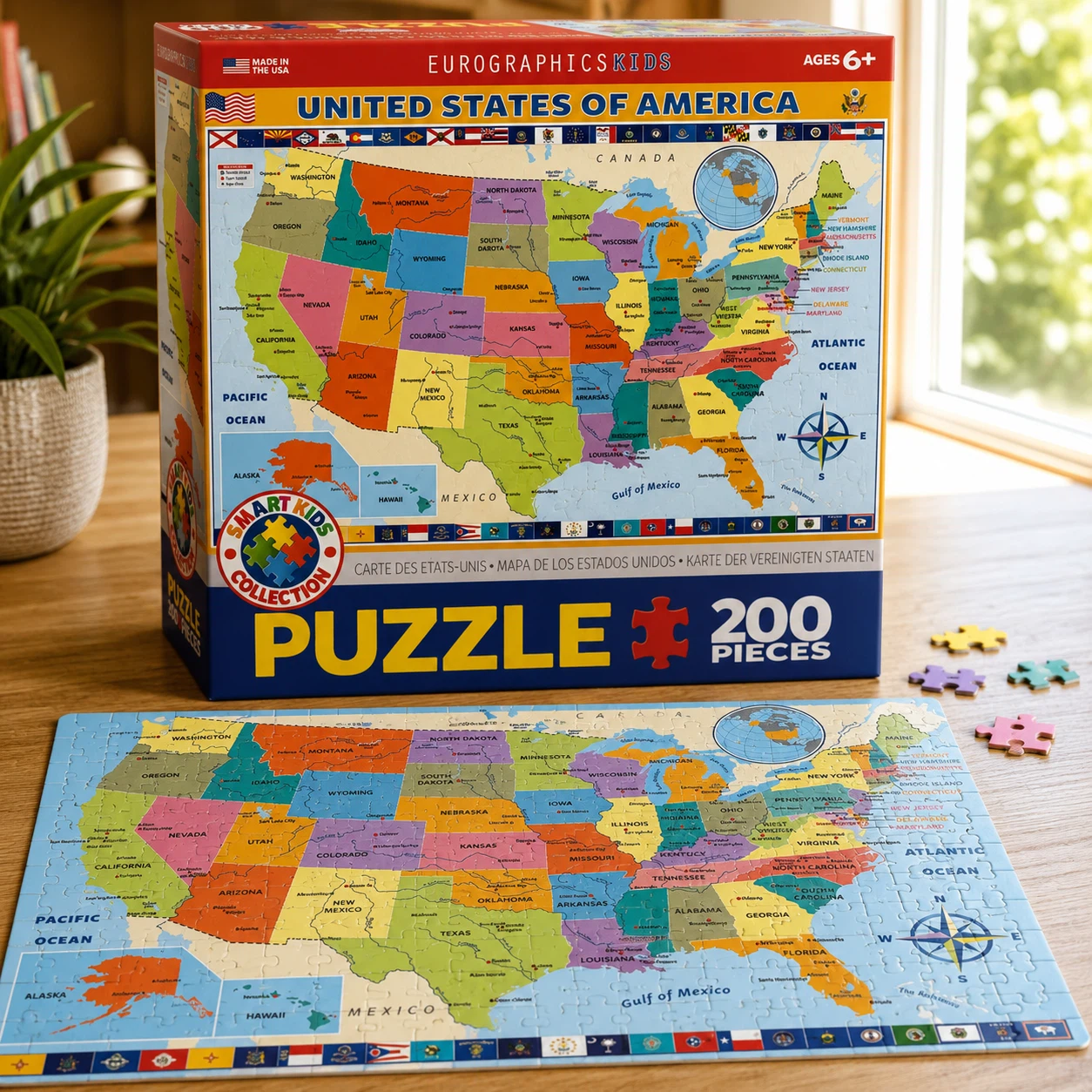 EurographicsKids United States of America Puzzle - 200 Pieces