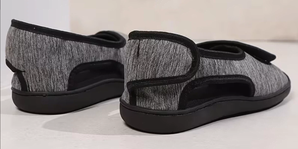 Adjustable Grey Comfort Sandals