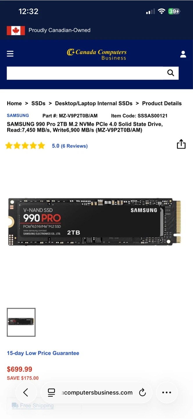 Samsung 990 PRO 2TB NVMe M.2 SSD - photo 5