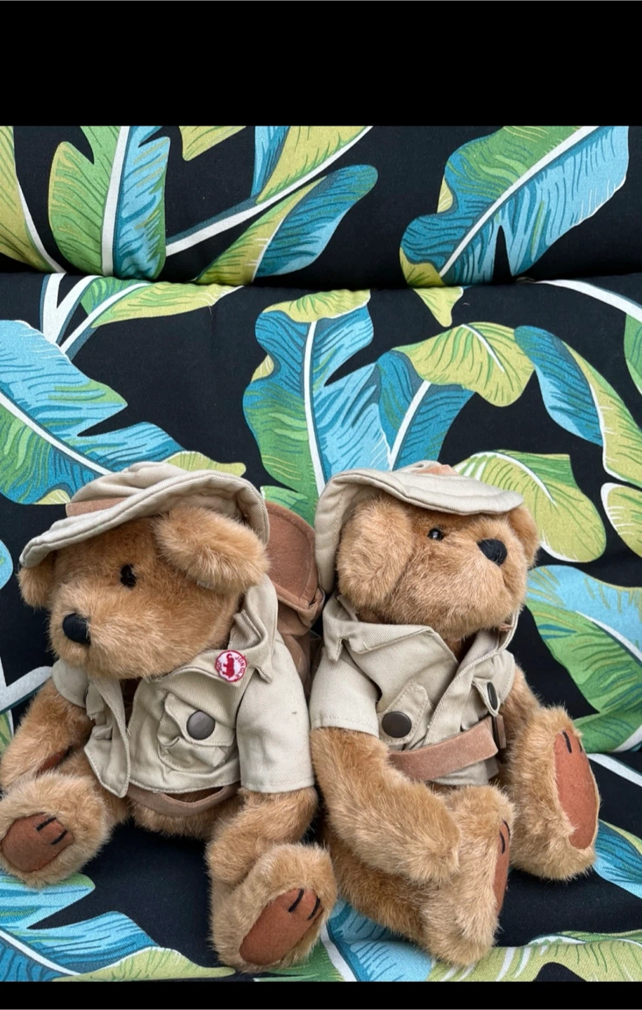 Pair of adorable plush teddy bears - photo 3