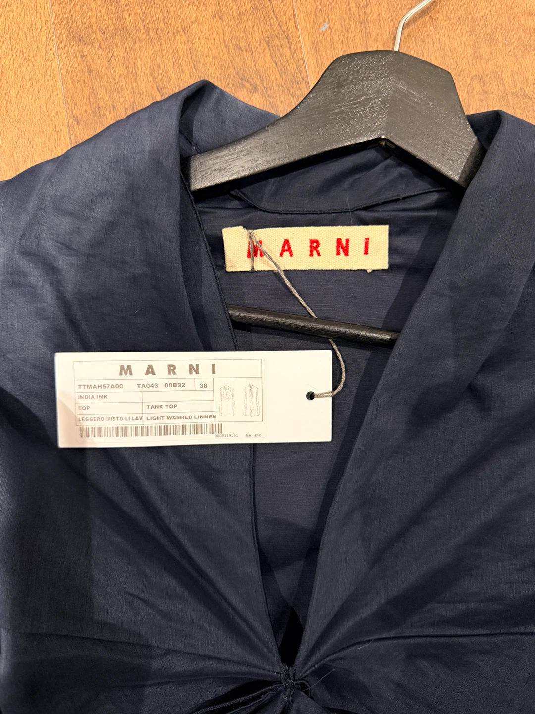 Marni Navy Tank Top - photo 3