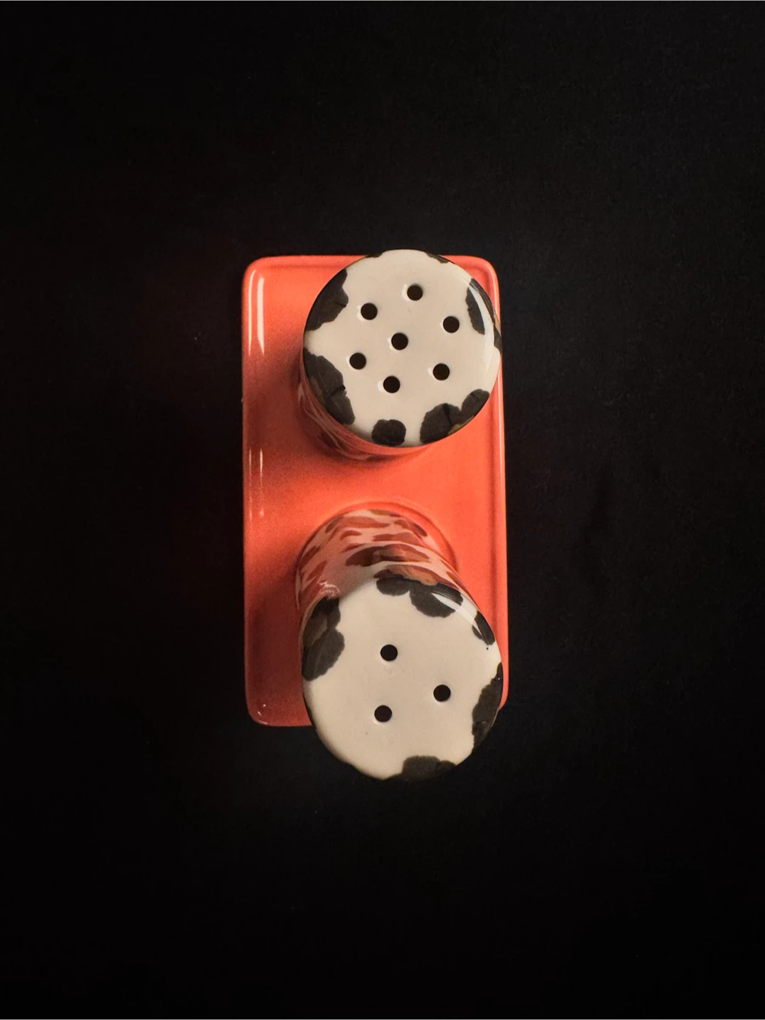 Anthropologie New Hand-painted Leopard Stoneware Salt & Pepper - photo 5