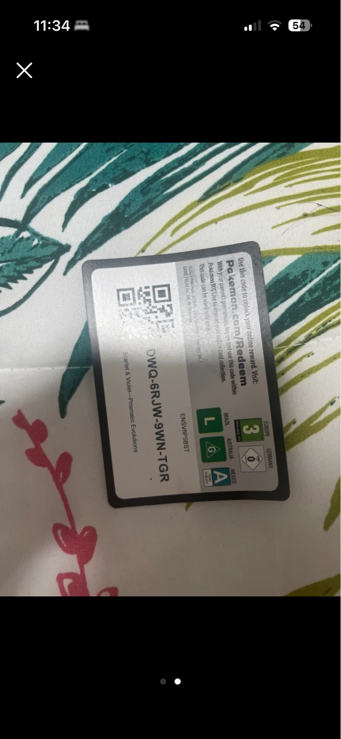 Pokemon Trading Card Game Live Online Code Card - photo 2