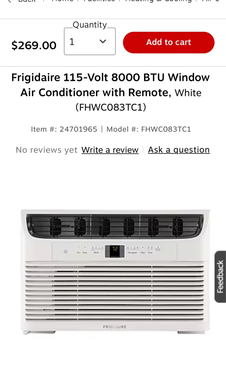 Frigidaire 115-Volt 8000 BTU Window Air Conditioner - photo 2