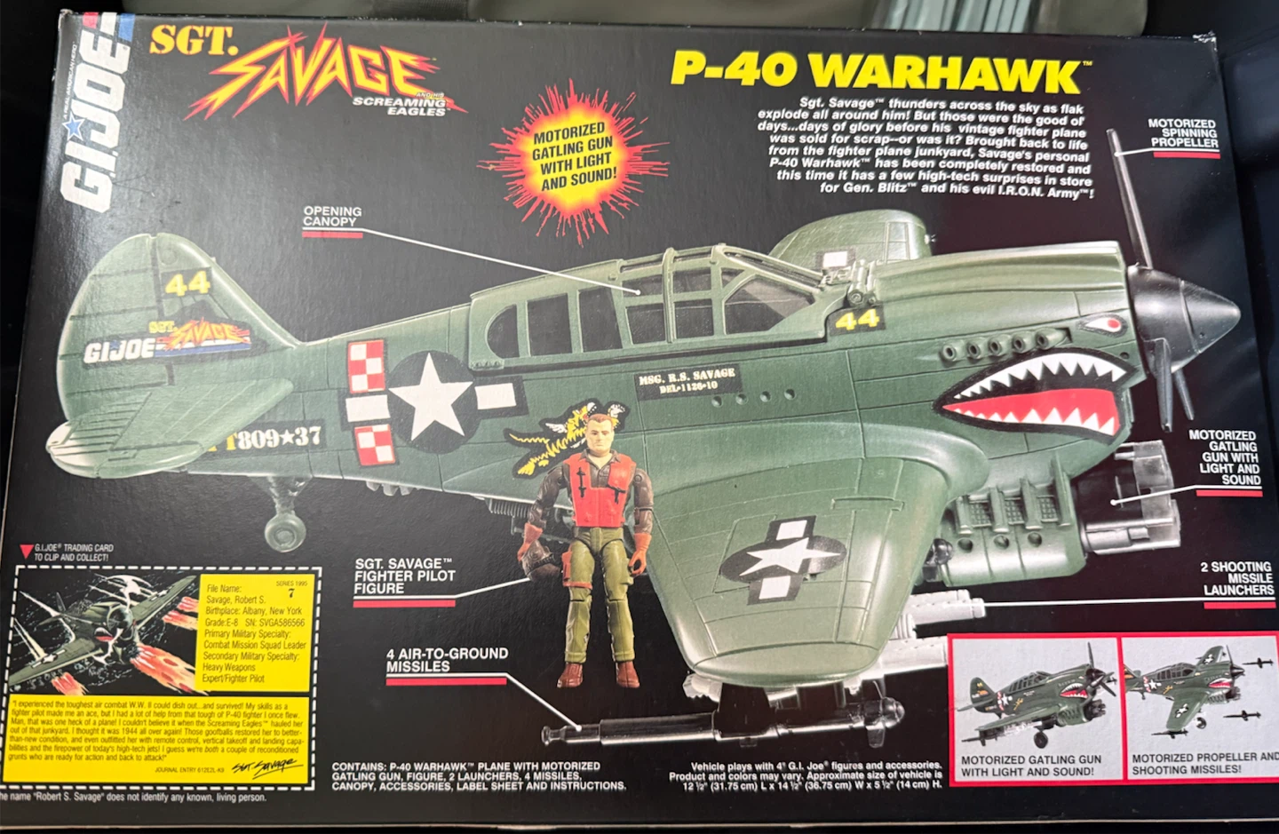 G.I. Joe Sgt. Savage P-40 Warhawk