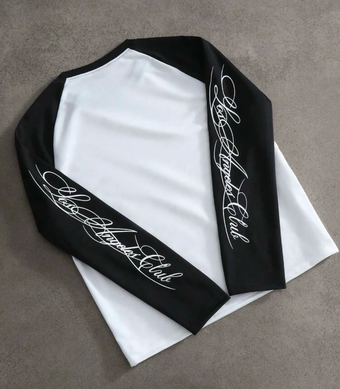 White & Black Raglan Long Sleeve Shirt - photo 3