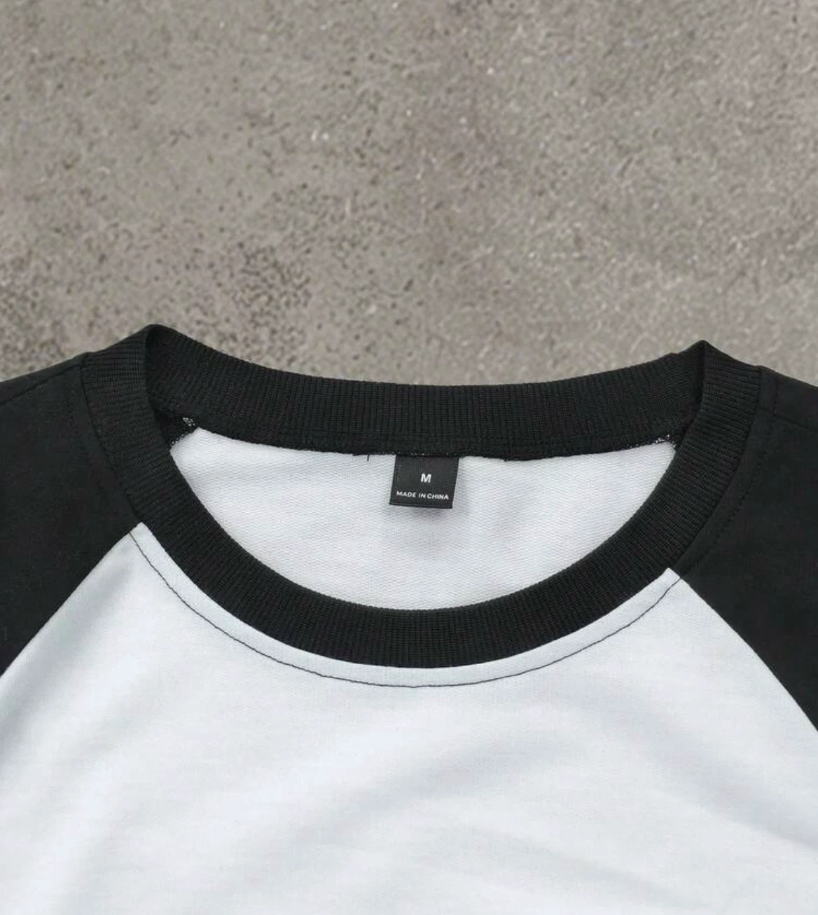 White & Black Raglan Long Sleeve Shirt - photo 4