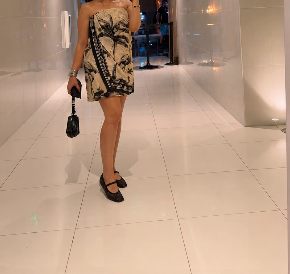 Women's Tropical Print Mini Dress - photo 3