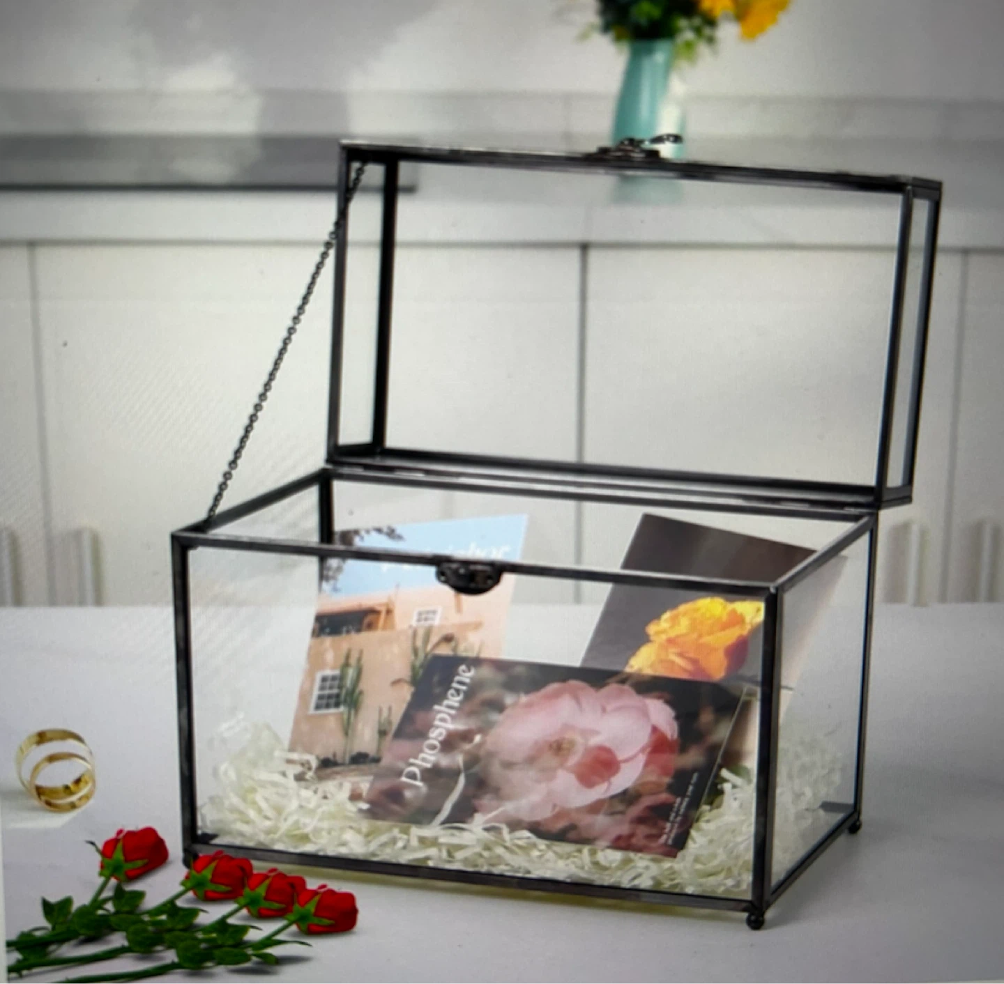 Wedding Glass Card Box - photo 4