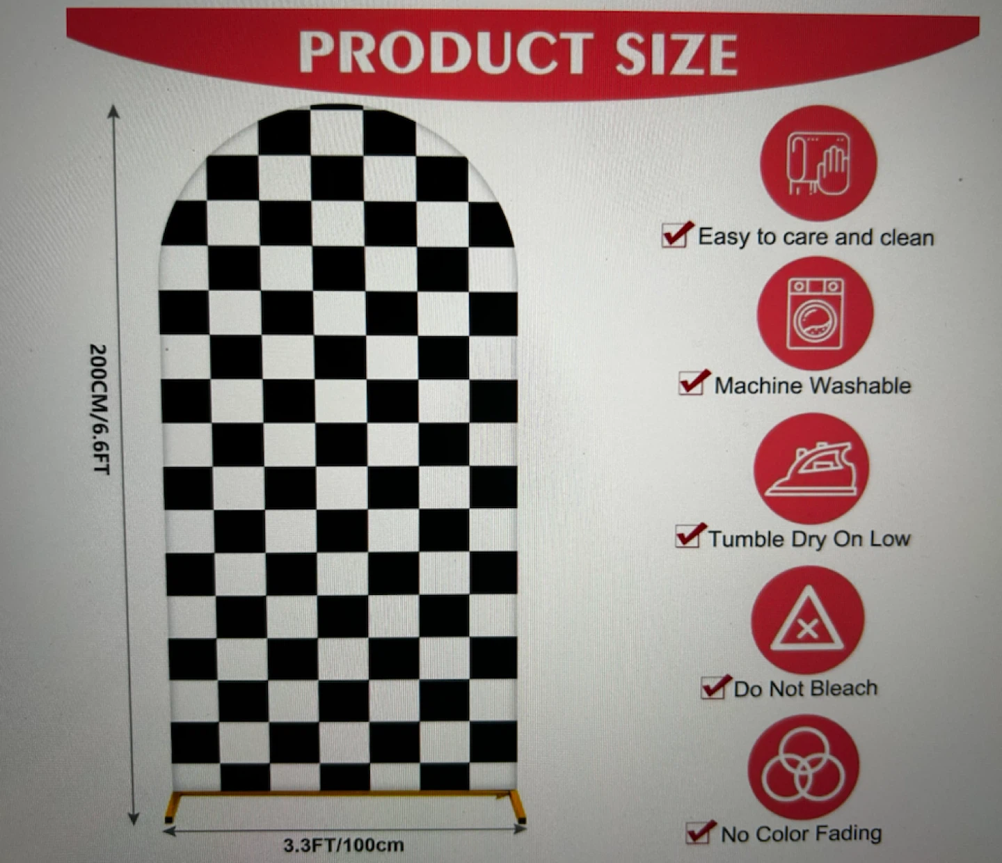 Checkerboard Arch Cover - photo 3