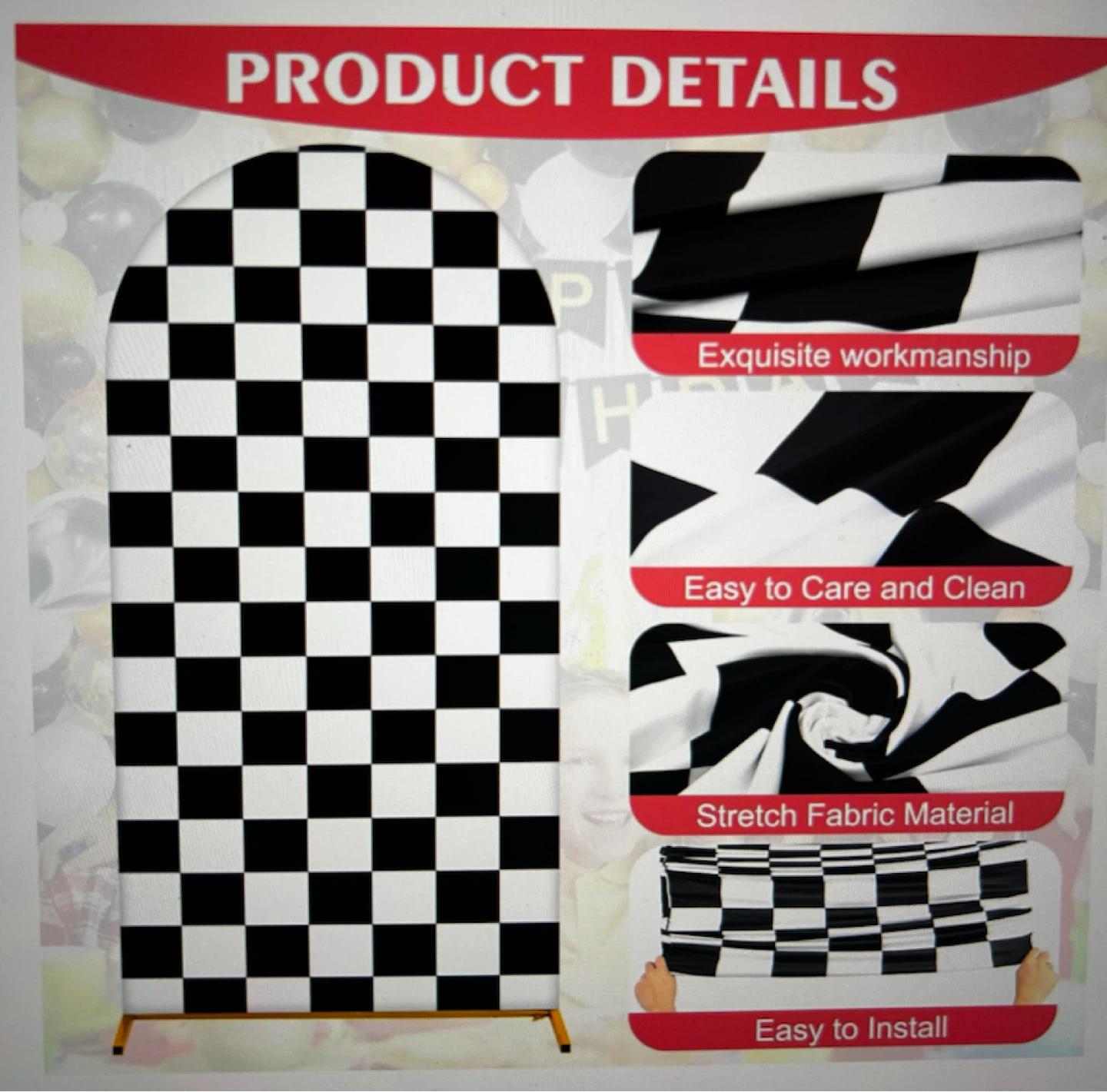 Checkerboard Arch Cover - photo 4