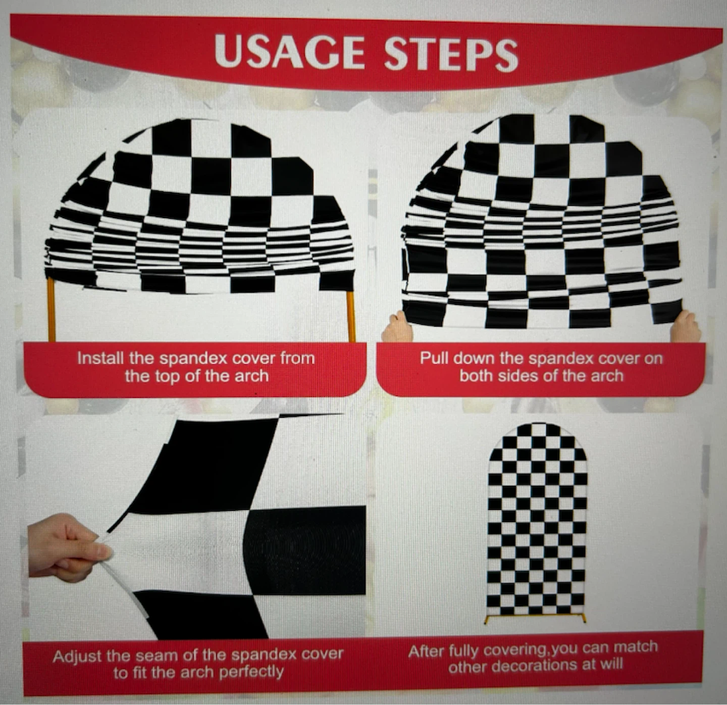 Checkerboard Arch Cover - photo 5