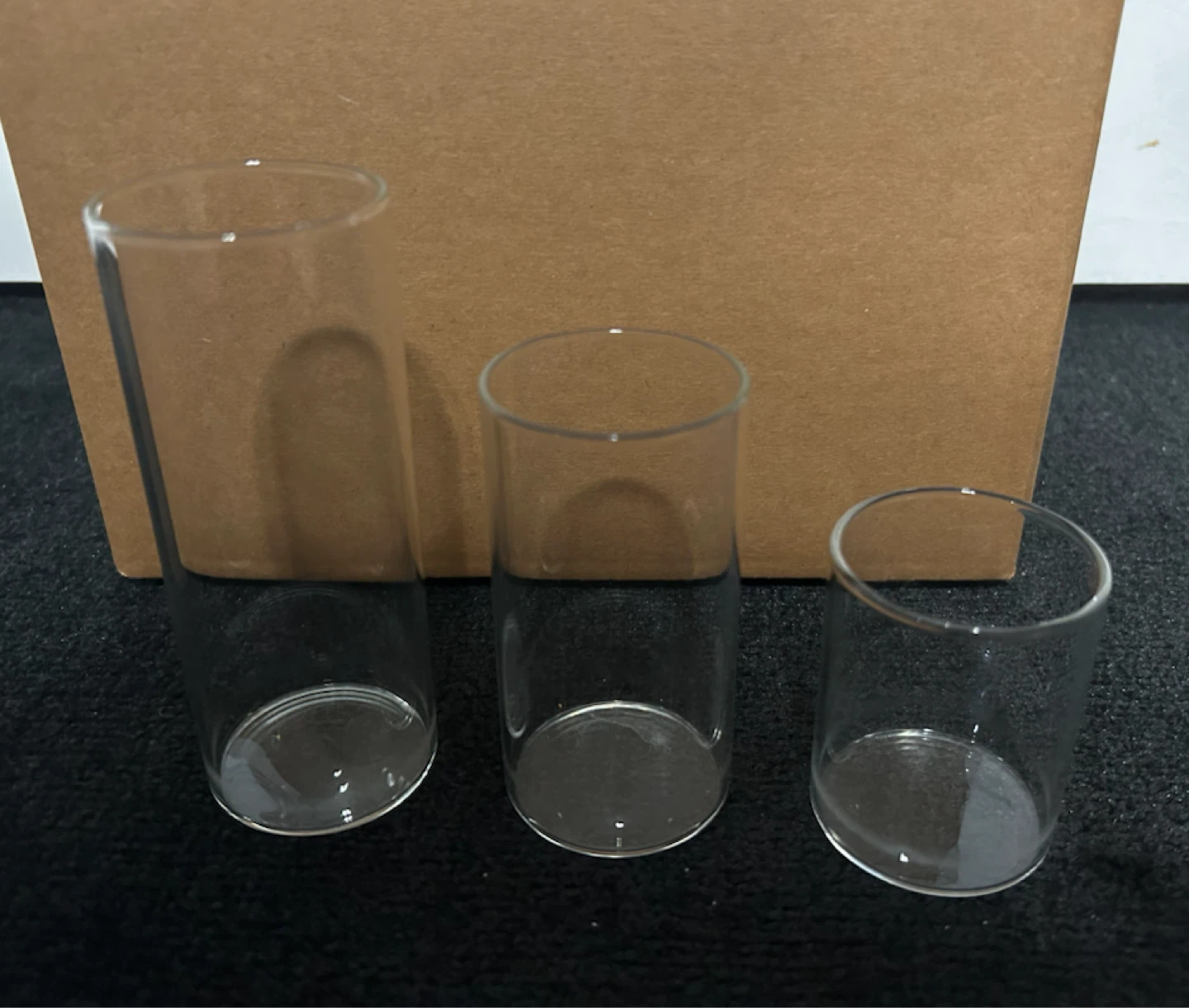 Set of 3 Glass Cylinders - photo 2