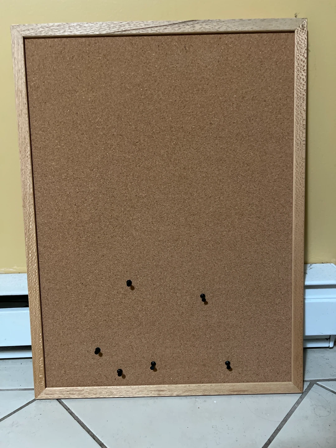 Cork Bulletin Board with Wooden Frame