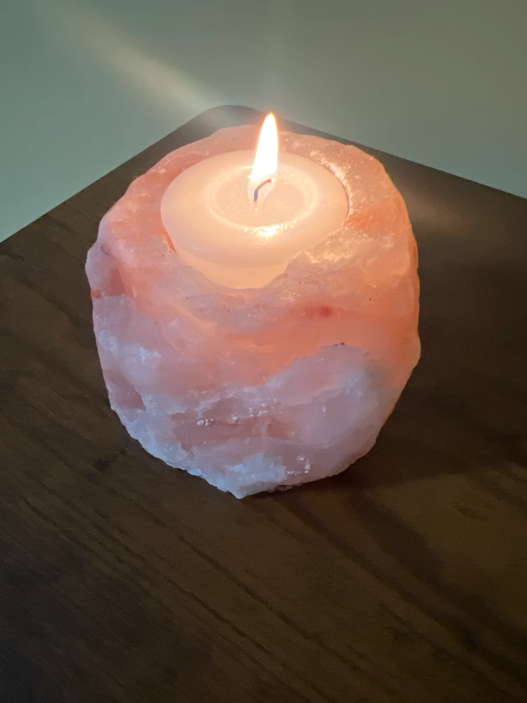 Himalayan Salt Lamp Candle Holder - photo 2