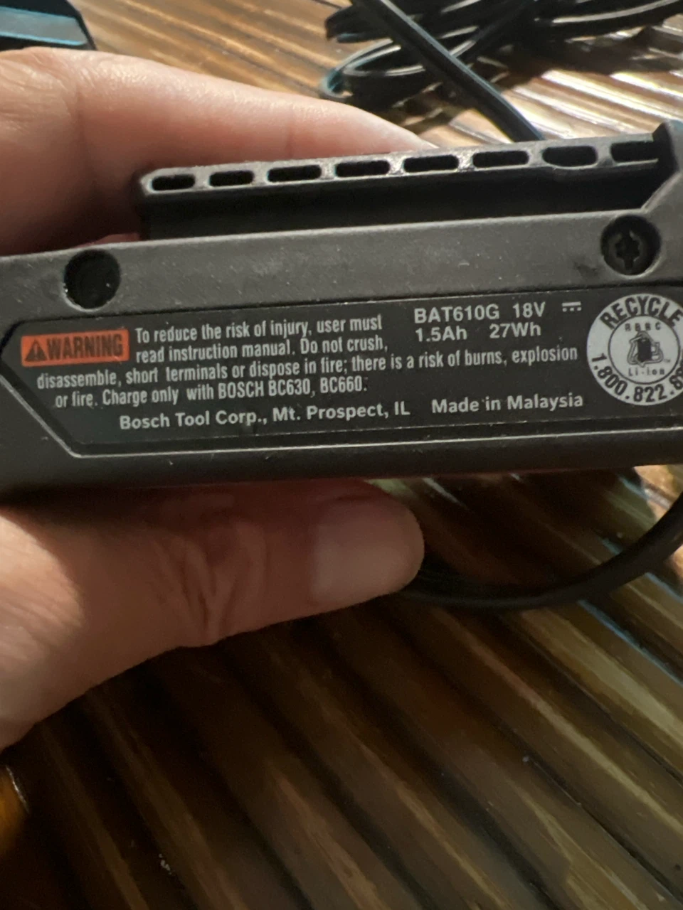Bosch 18V Lithium-Ion Slimpack HC Battery - photo 4
