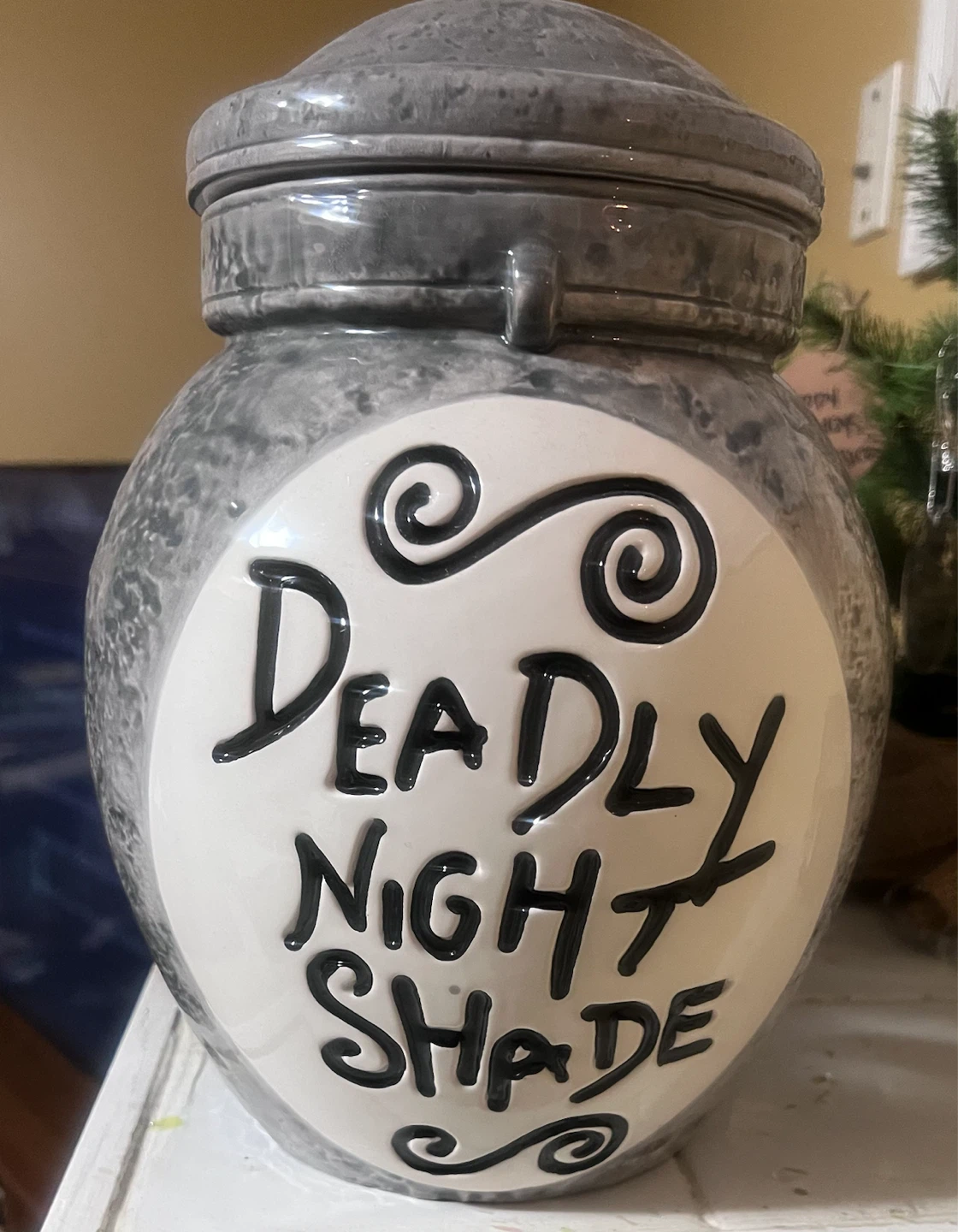 The Nightmare Before Christmas Deadly Night Shade Cookie Jar