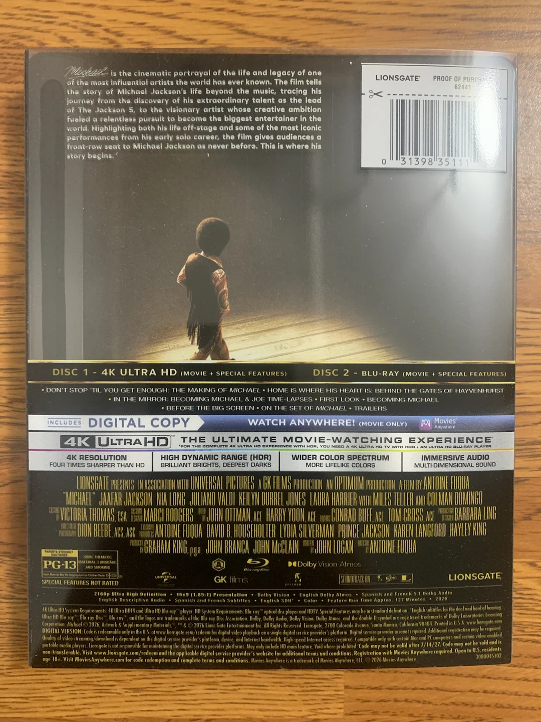 Michael (Walmart Exclusive) LE Steelbook 4K UHD Blu-ray Combo… - photo 2