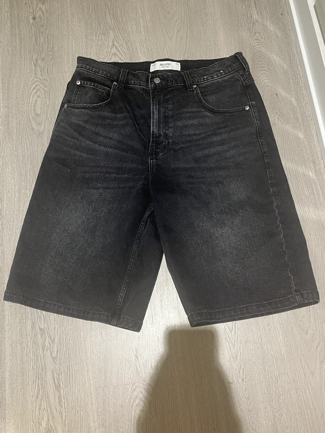 Baggy jean shorts