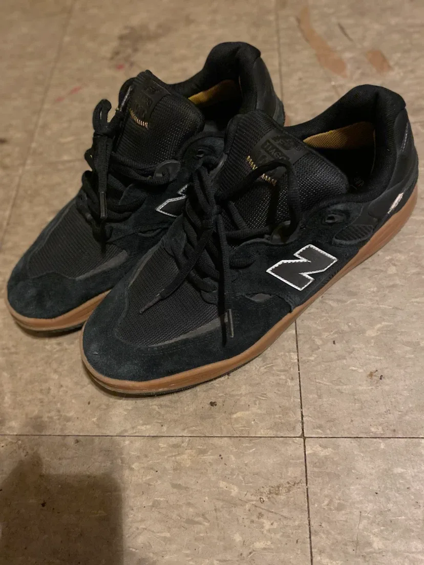 New Balance Tiago Lemos 1010 Black Suede Skate Shoes