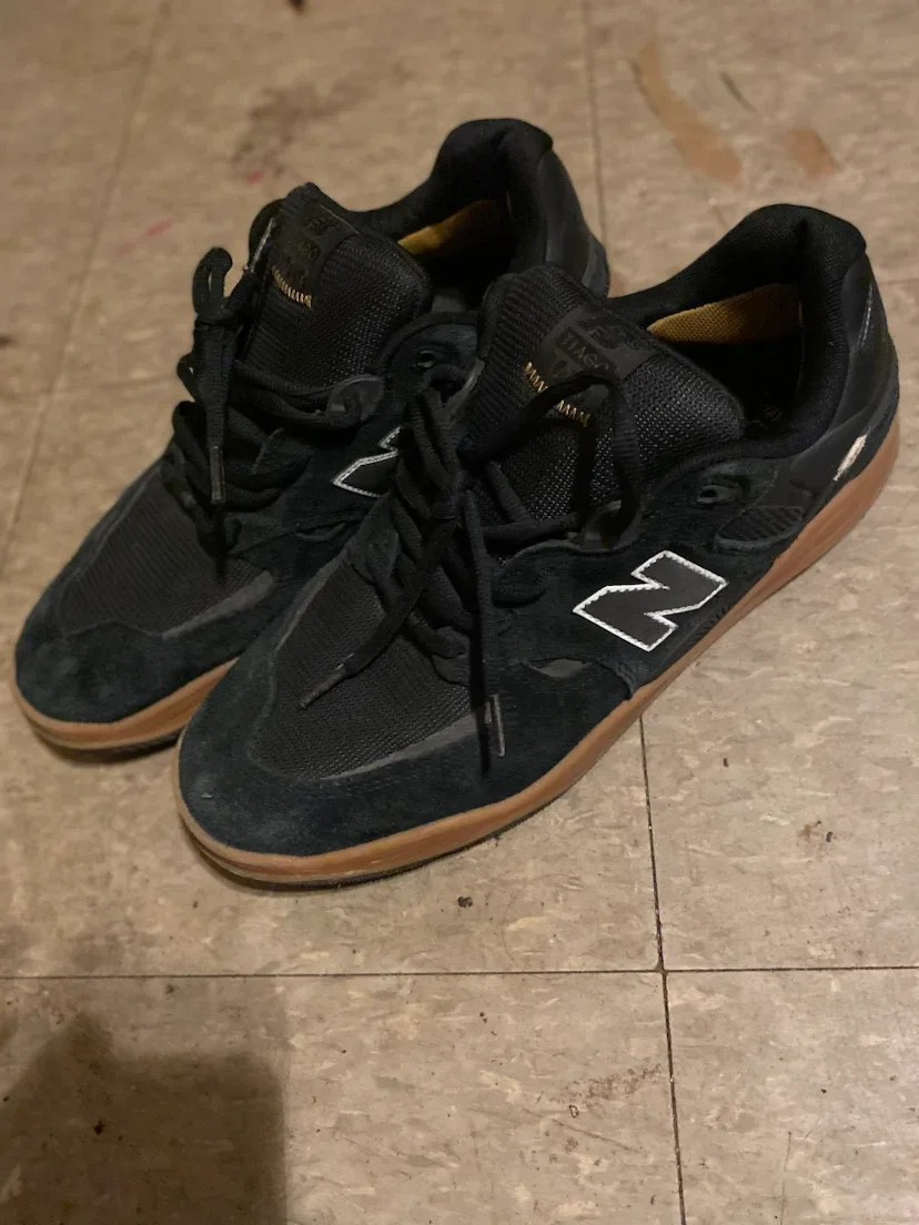 New Balance Tiago Lemos 1010 Black Suede Skate Shoes - photo 2