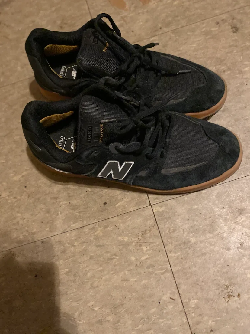 New Balance Tiago Lemos 1010 Black Suede Skate Shoes - photo 3