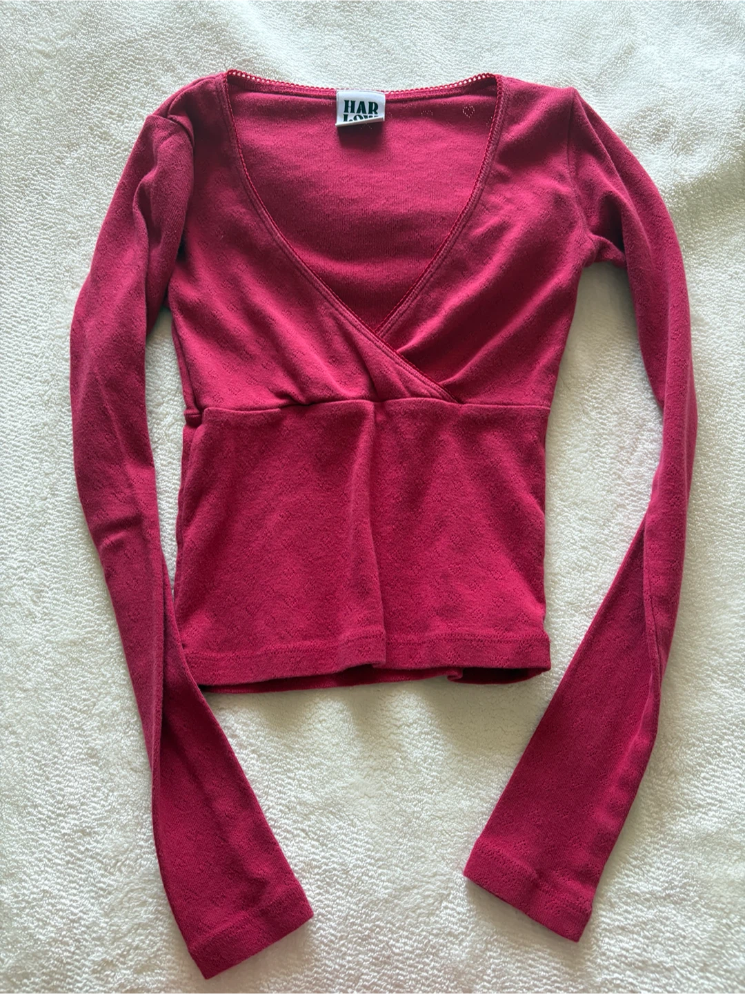 Harlow Red crossover longsleeve