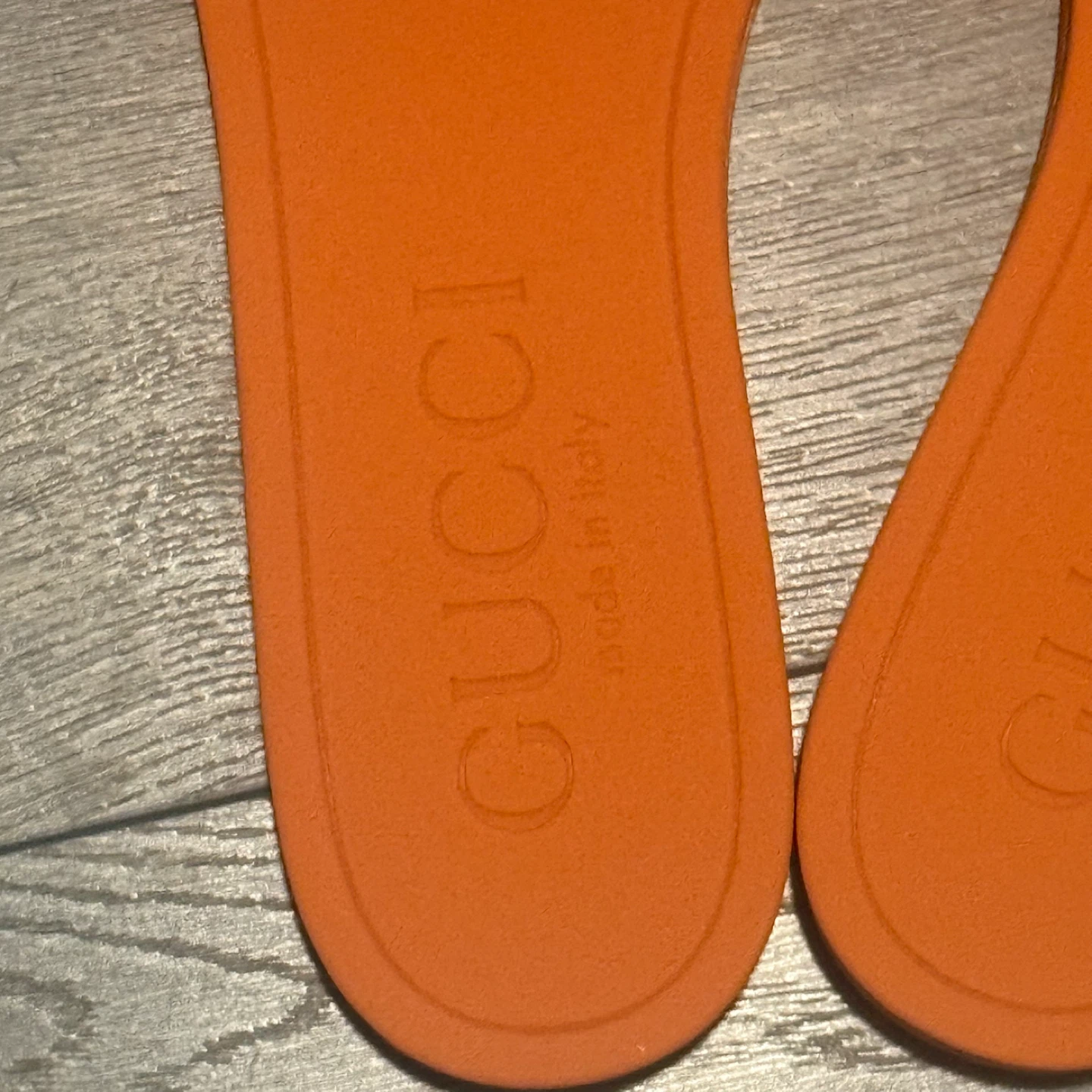 Authentic Orange Gucci Slides - photo 4