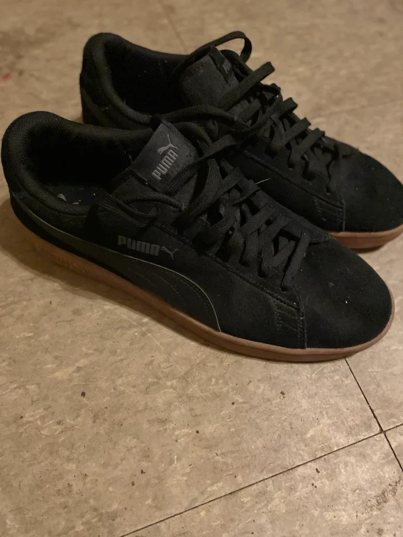 Black Puma Suede Shoes