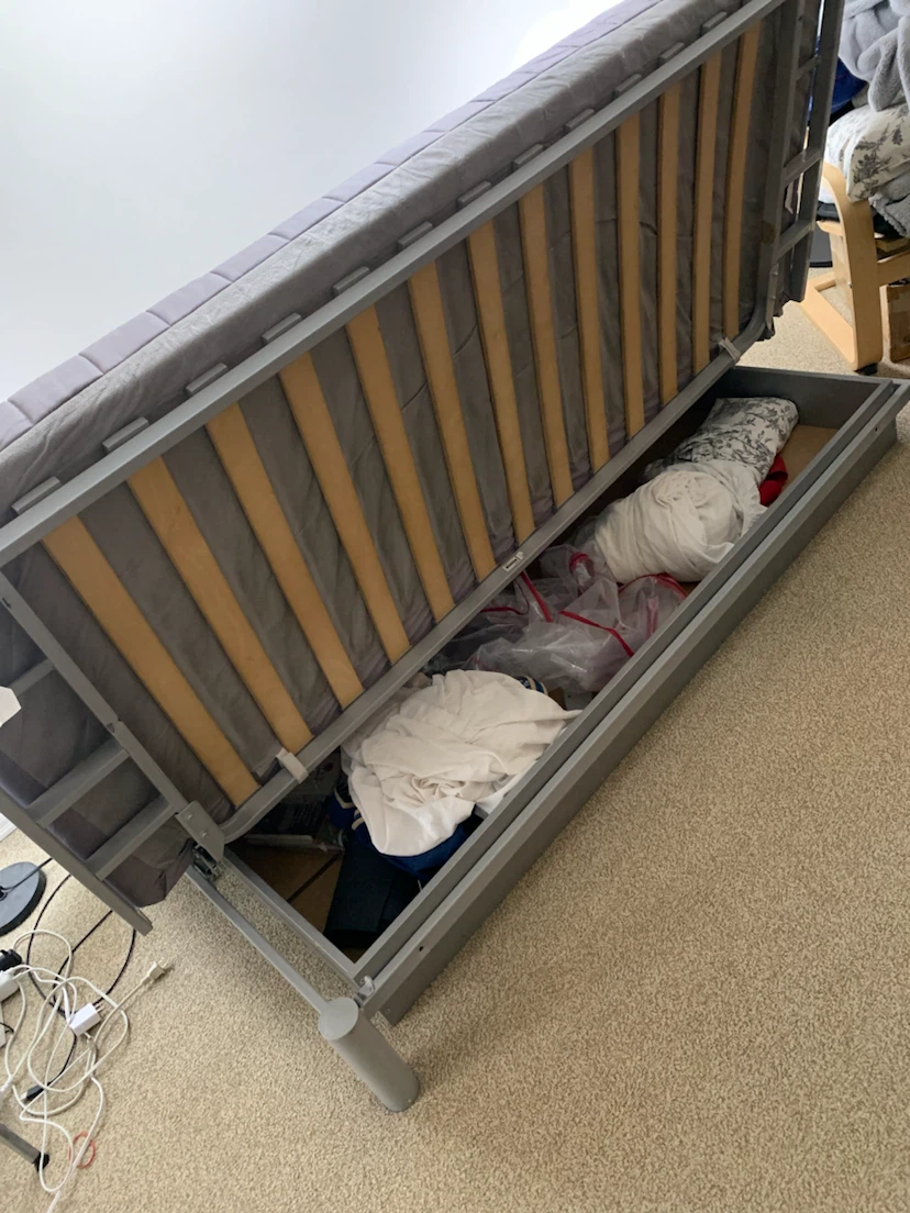 IKEA Sofa Bed with Storage - photo 3