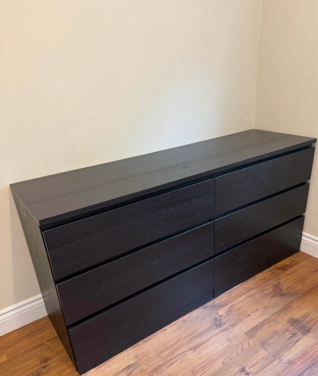IKEA Black 6-Drawer Dresser - photo 3