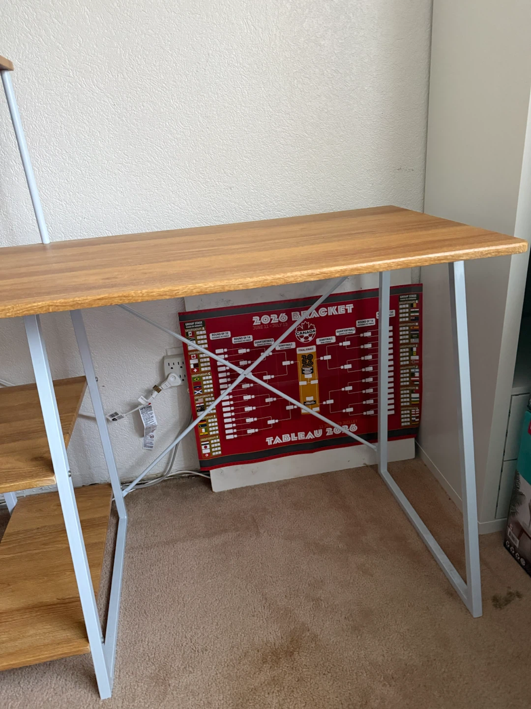Wooden Desk with Shelves - photo 3