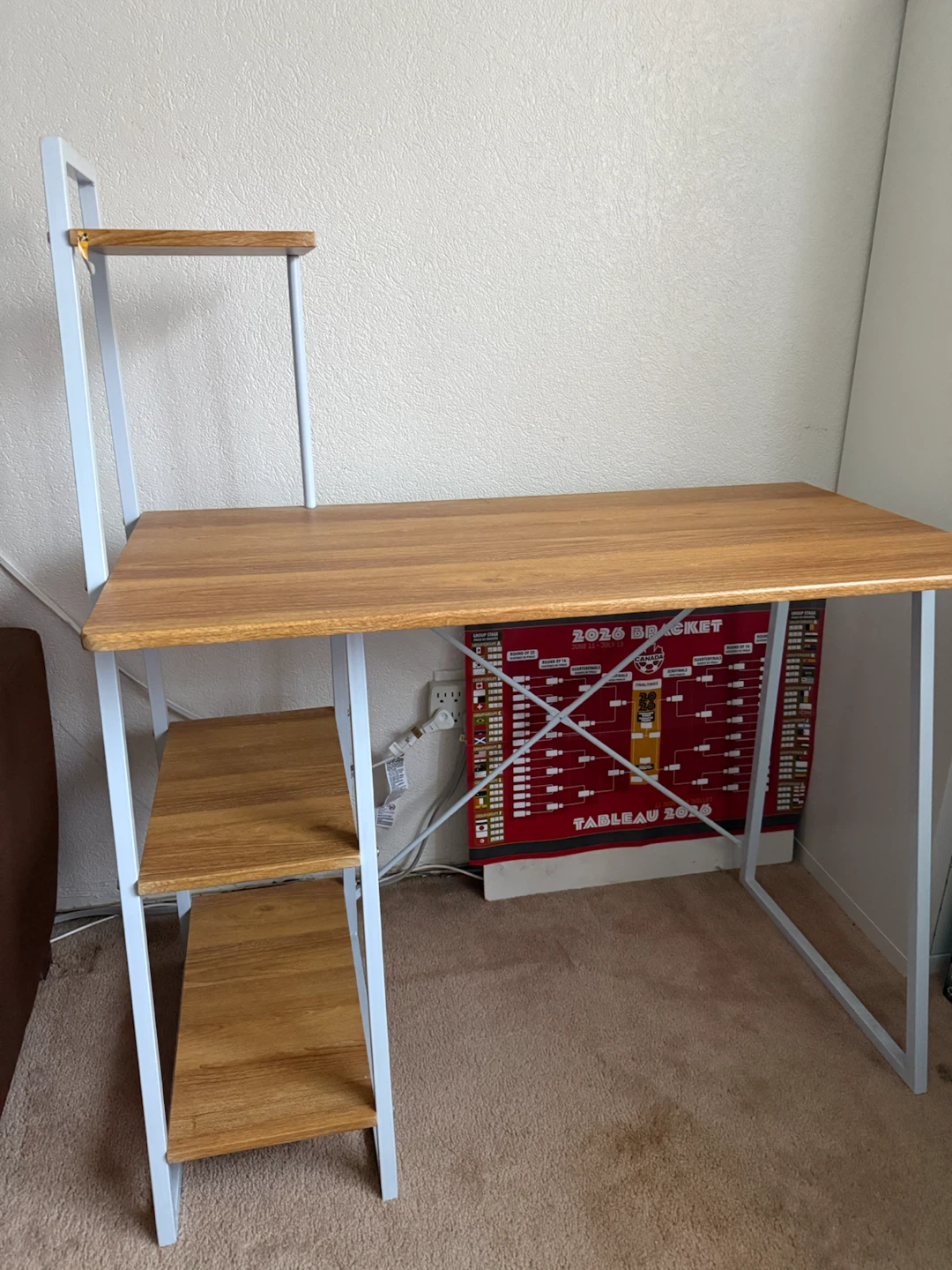 Wooden Desk with Shelves - photo 5