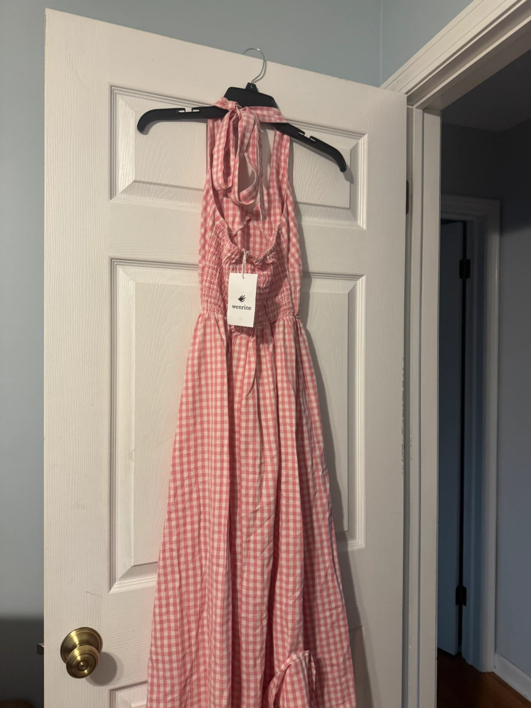 Pink Gingham Maxi Dress - photo 2