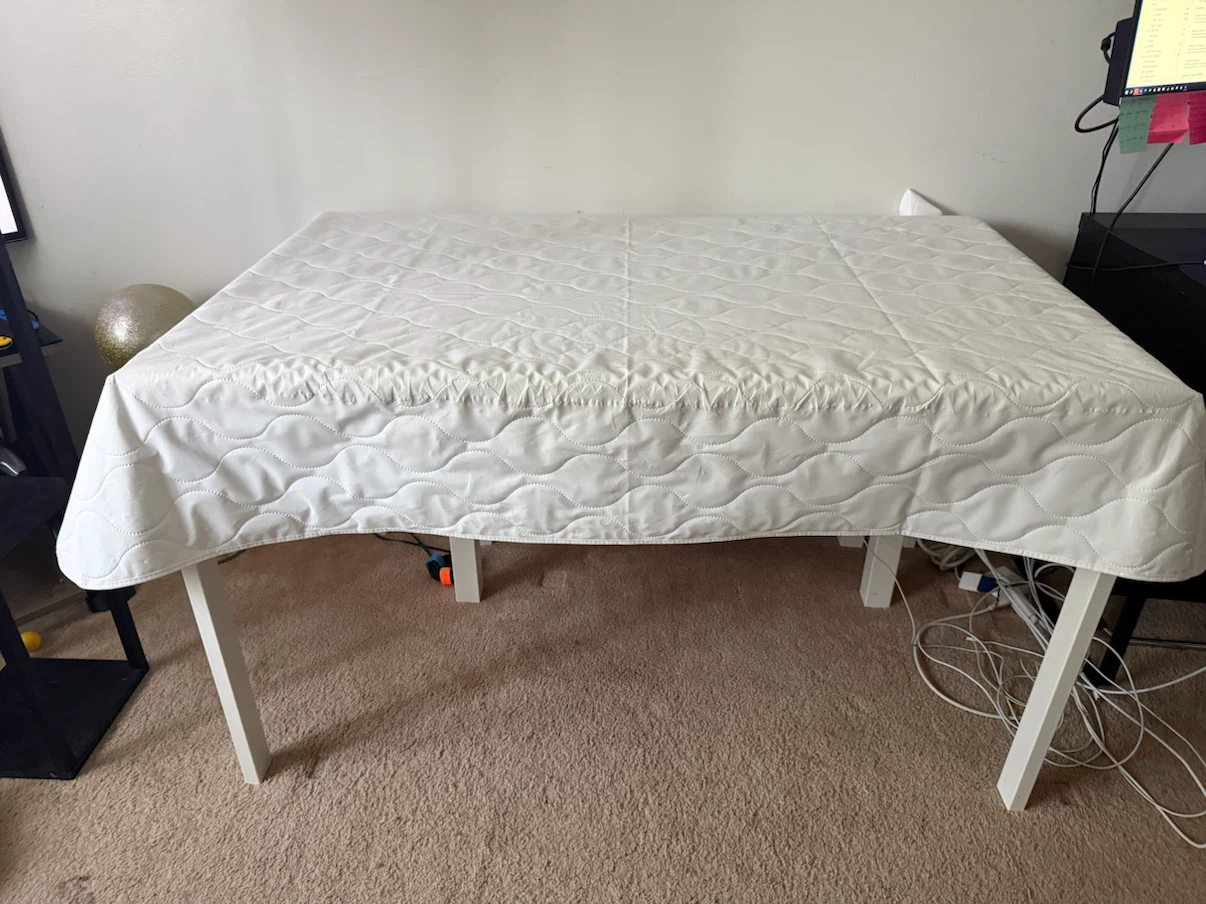 White Desk with Metal Legs - photo 4