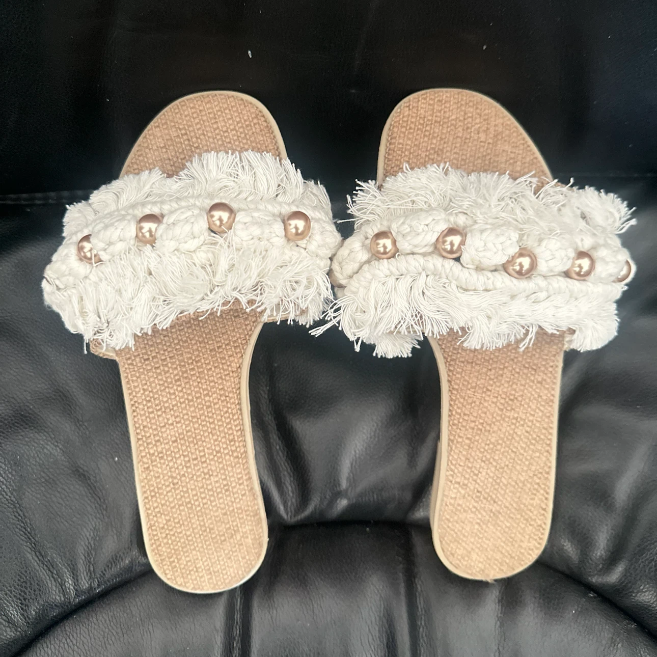 Women's Embellished Slip-On Sandals