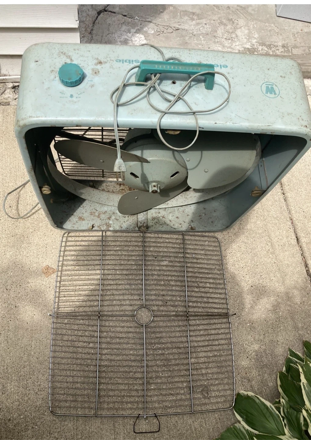WESTINGHOUSE reversible exhaust IN/OUT 2 Speed metal Box fan - photo 5