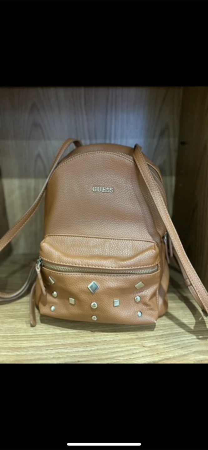 Guess Brown Faux Leather Backpack - photo 2