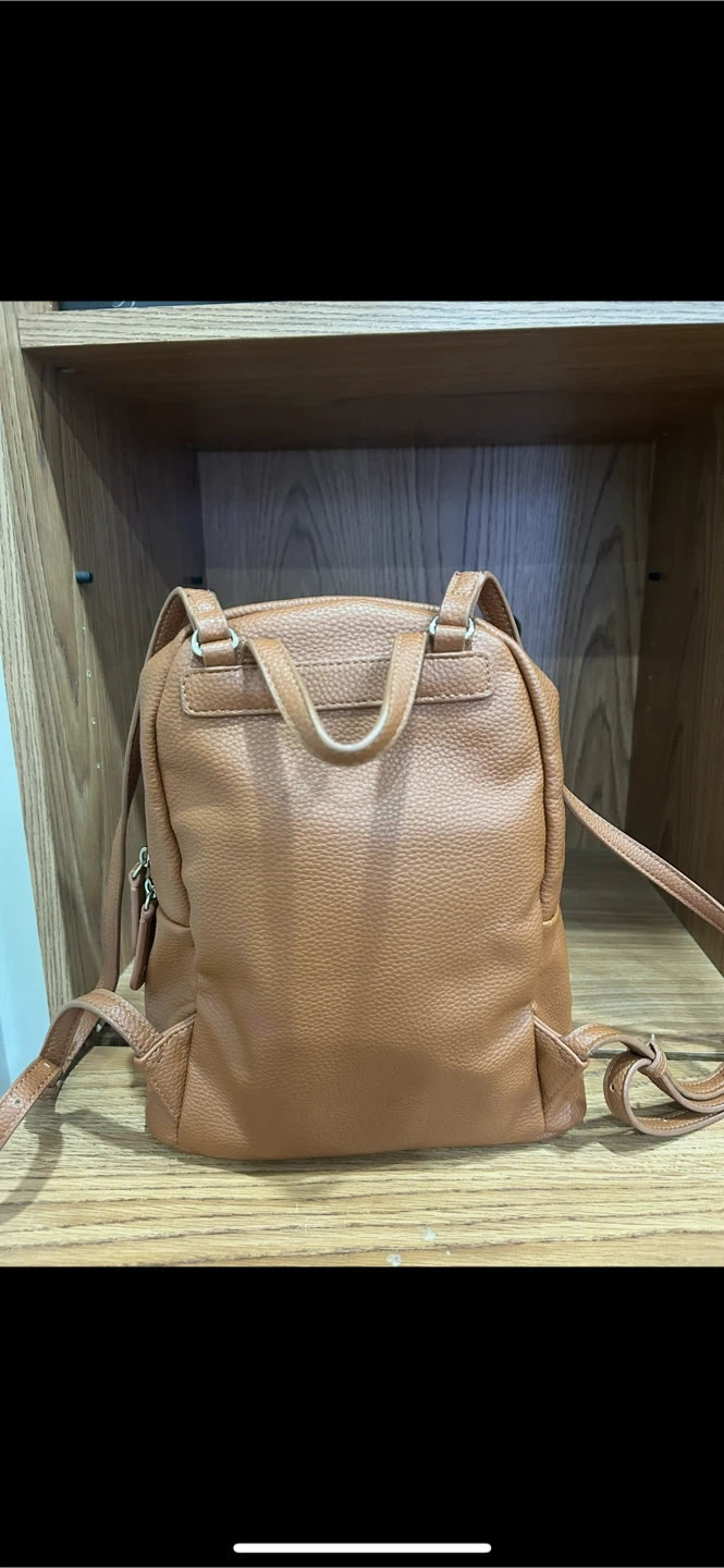 Guess Brown Faux Leather Backpack - photo 3