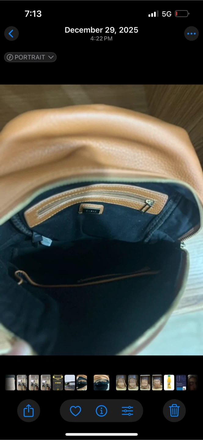 Guess Brown Faux Leather Backpack - photo 5