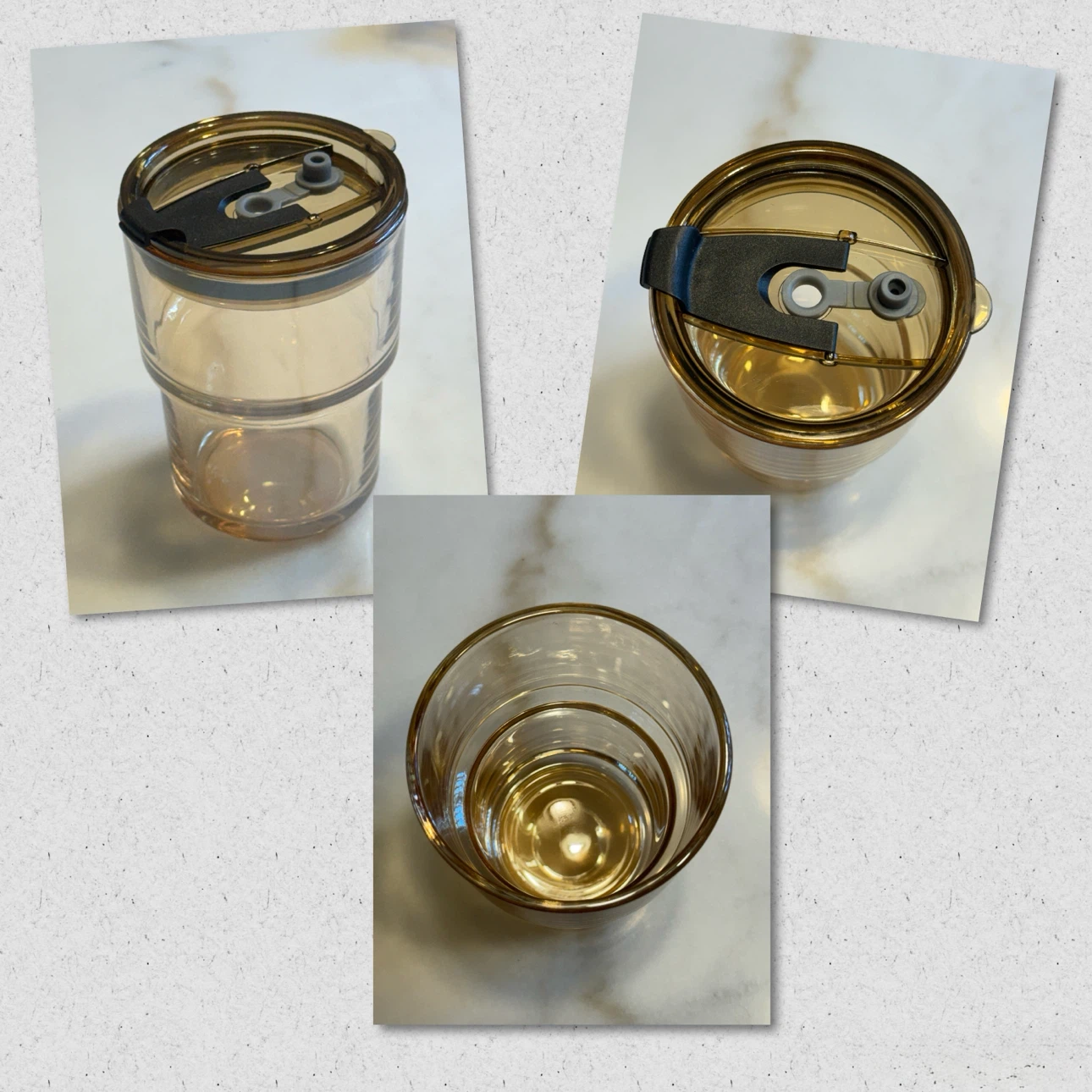 Brand new 13oz Glass Tumbler with Straw and Lid - photo 3