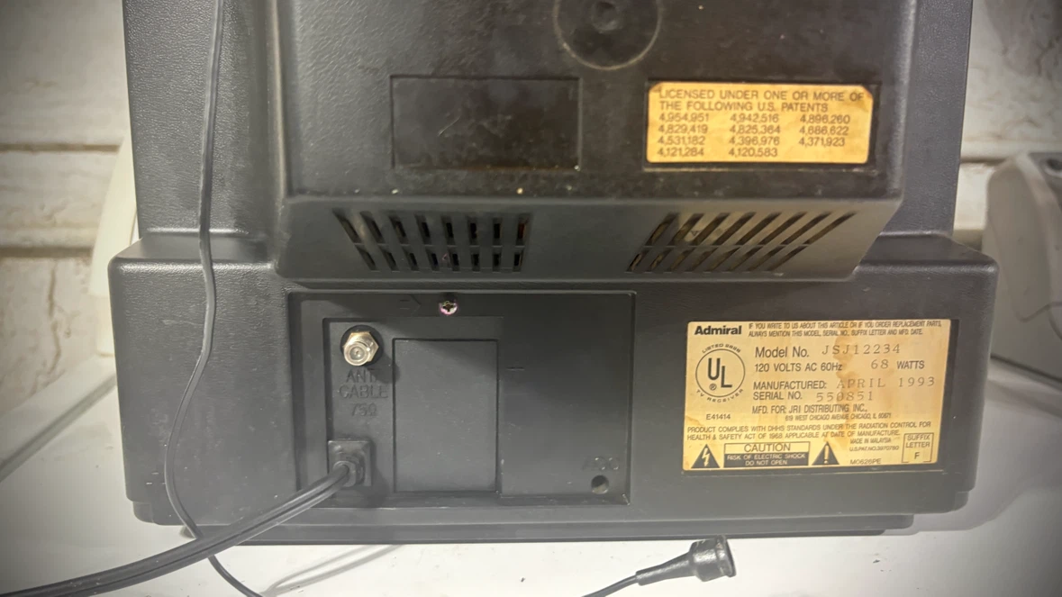 Admiral 13” 1993 crt tv - photo 5