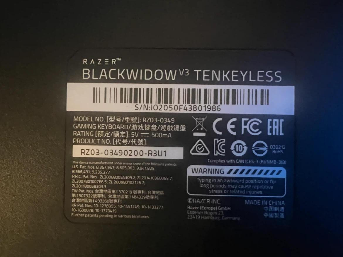 Razer BlackWidow V3 Tenkeyless Mechanical Gaming Keyboard - photo 3