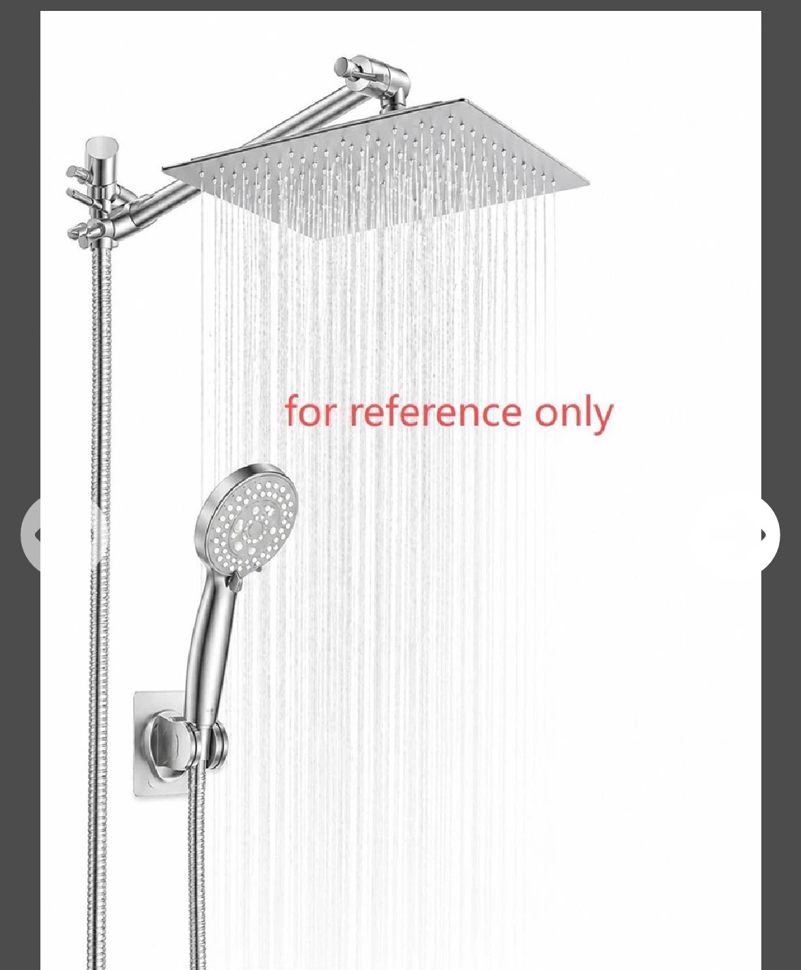 Rainfall Shower Head and Hand-held Shower Combo