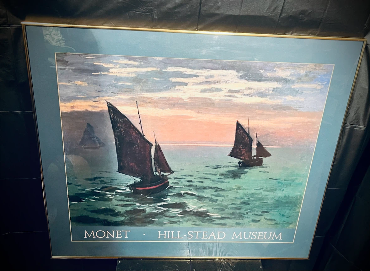 MONET • HIlL-STEAD MUSEUM • “Fishing Boats At Sea”,1868 print - photo 3