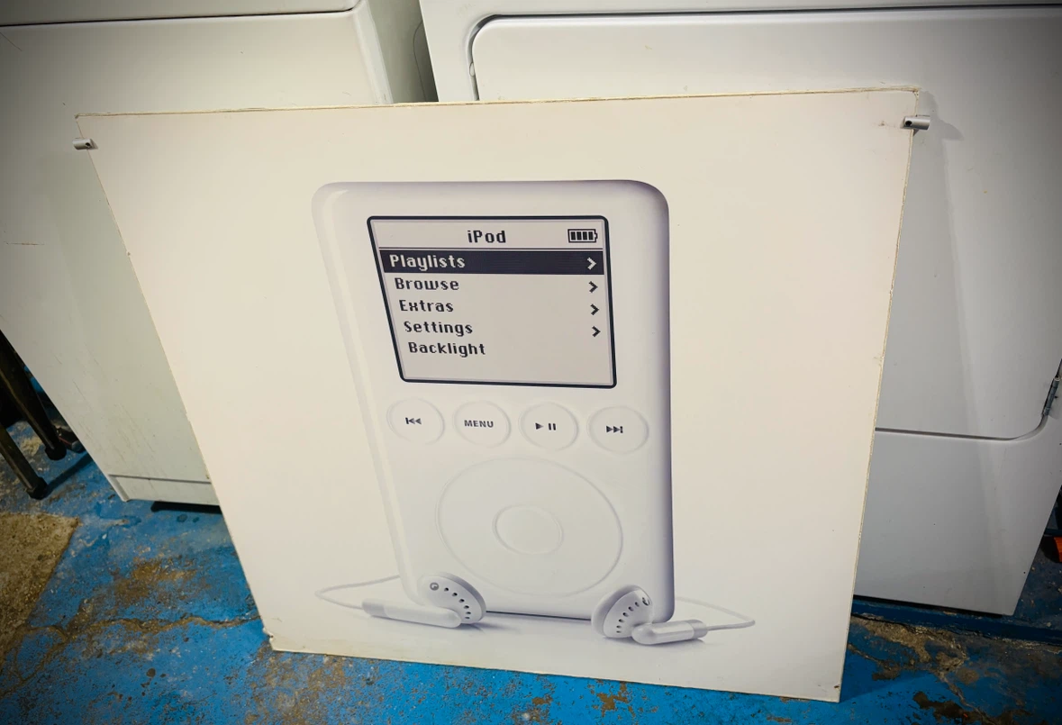 Vintage 2003 Apple Store Retail Display promo Sign