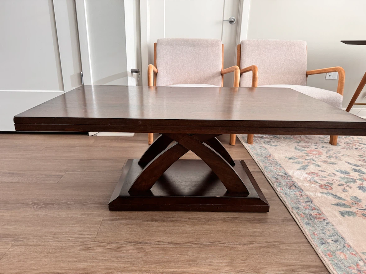 Dark Wood Coffee Table - photo 5