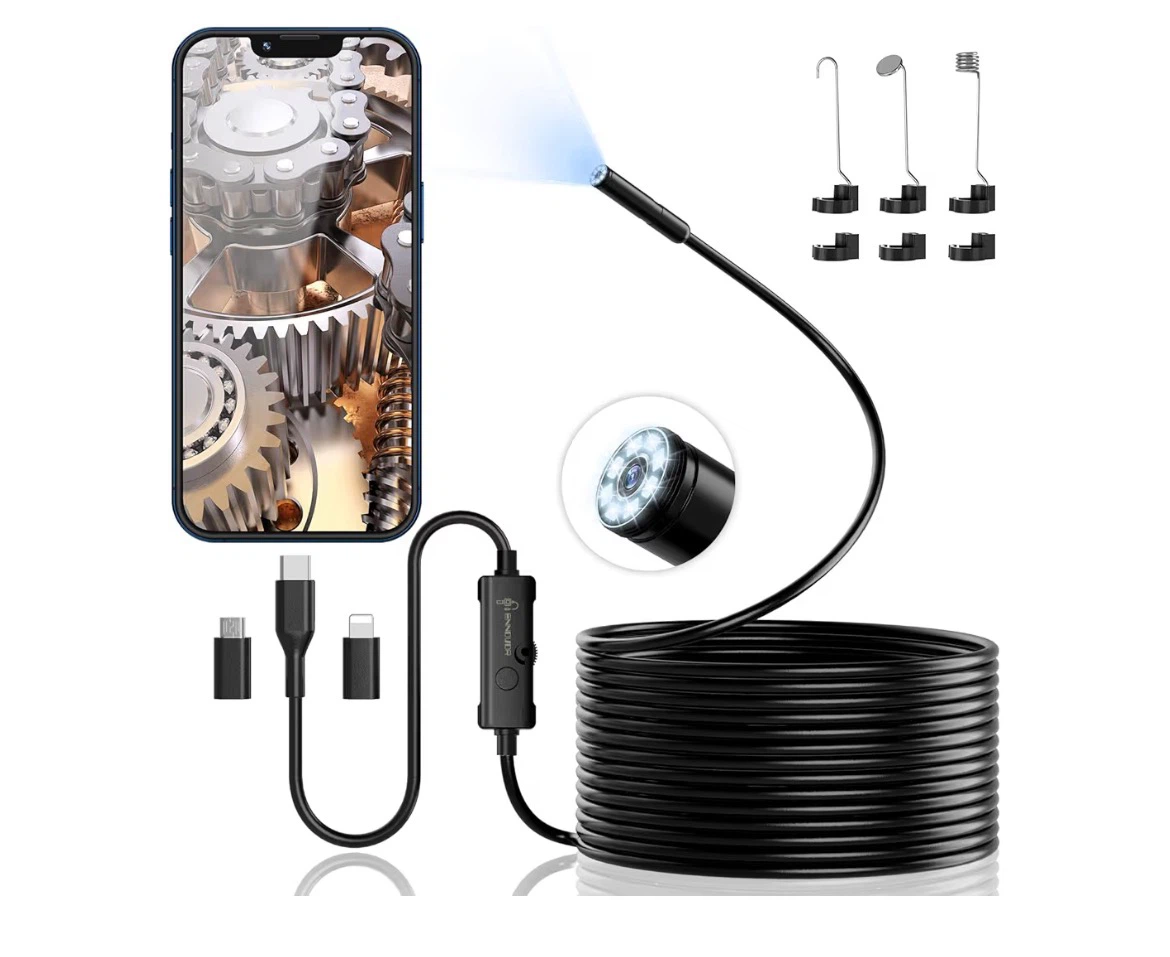 Ennovu Industrial Endoscope Inspection Camera - 5m Dual Lens