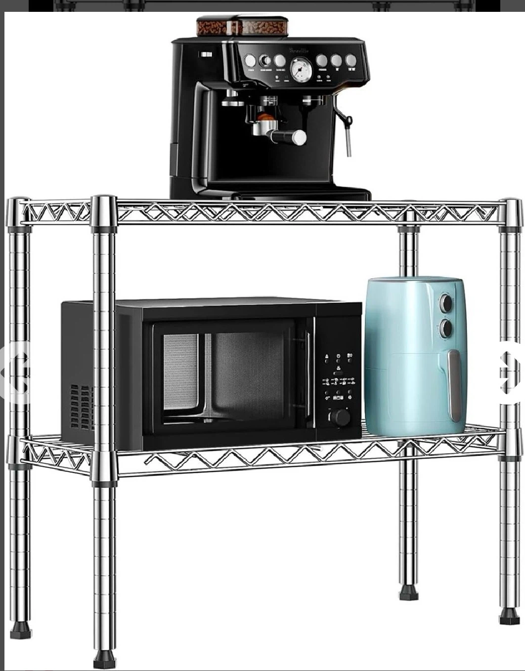 Chrome Wire Shelving Unit
